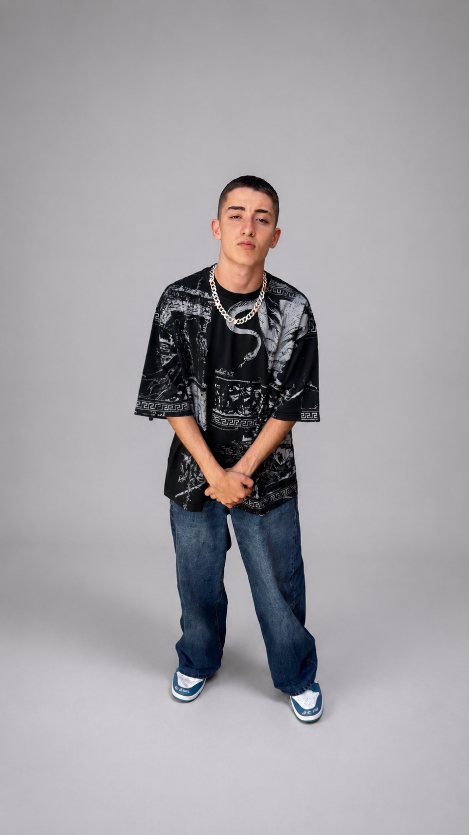 Obsidian Snake Oversize T-Shirt
